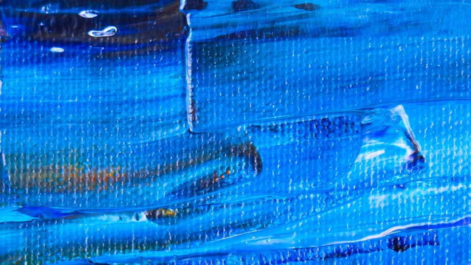 Blue abstract painting